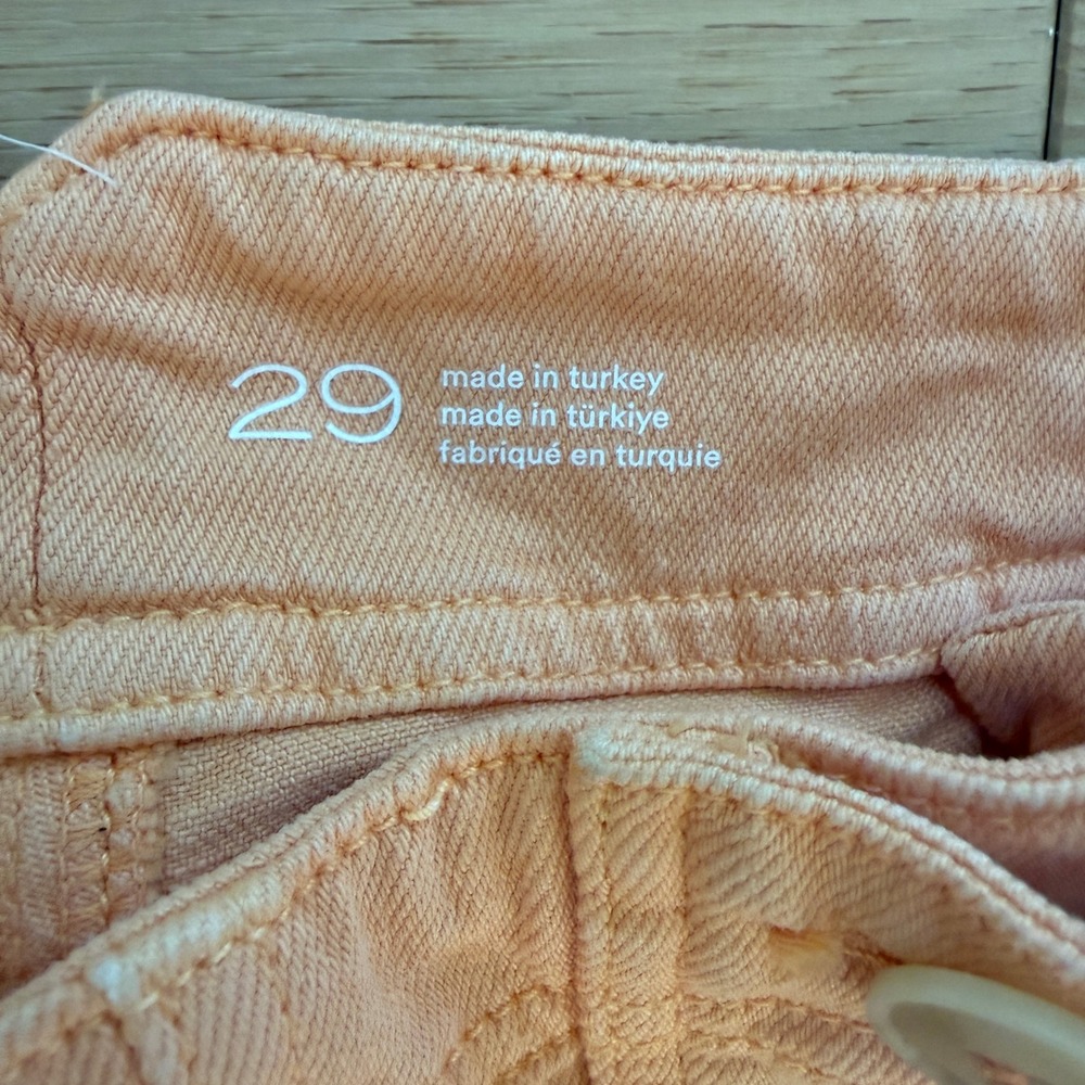 Pilcro Anthropologie Sailor Wide-Leg Pants/Jeans Peach SZ 29 Cottagecore - Picture 3 of 14